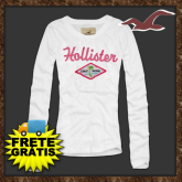 Blusa Manga Longa Hollister